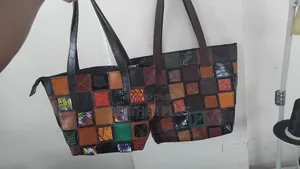 Multi-Color Genuine Leather Tote