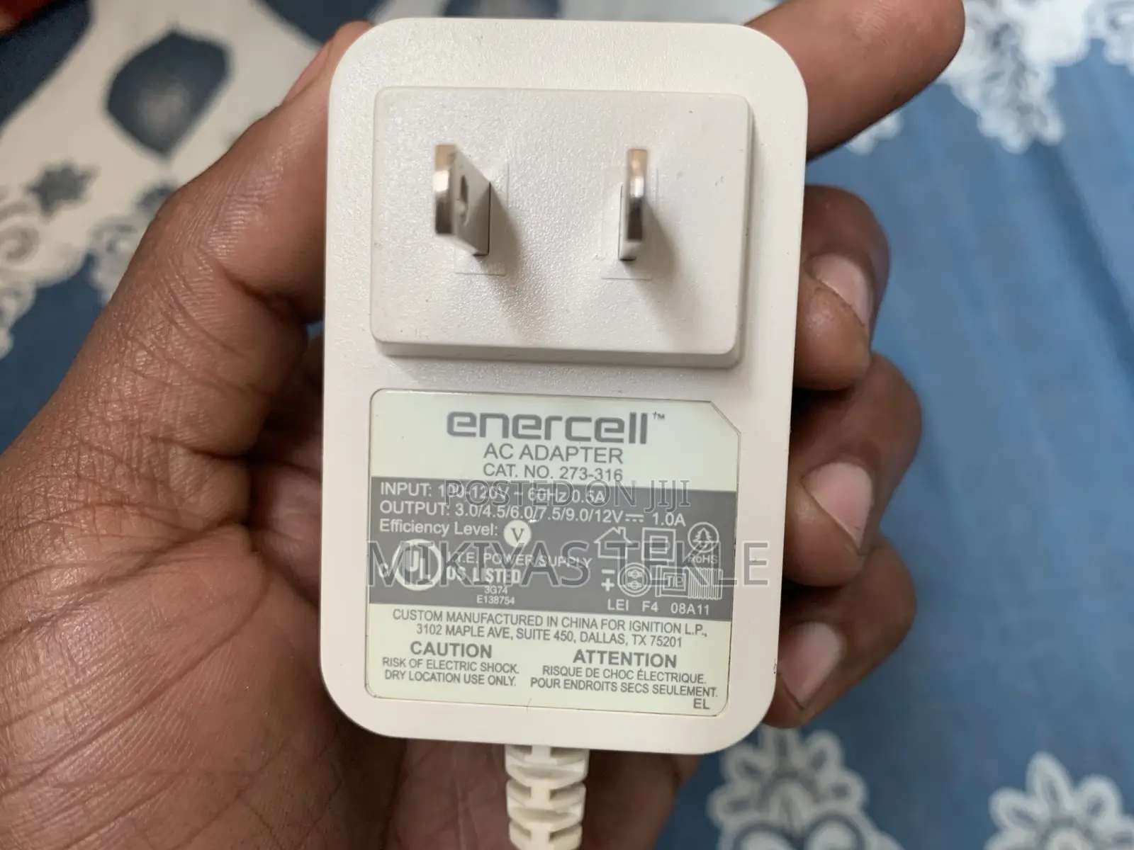 Enercell Ac-to-dc Power Adapter 3-12 Vdc 1000ma