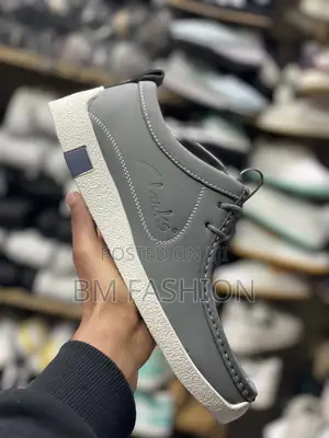 Photo - Clarks Gray Quality Loafers Mens Flat Shoes