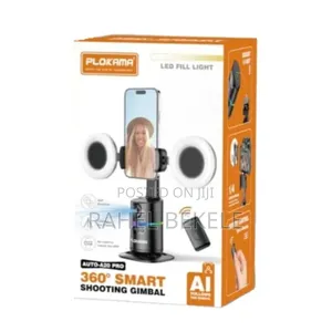 Plokama Auto-A20 Pro 360° Smart Shooting Gimbal With Led Fill Lights.