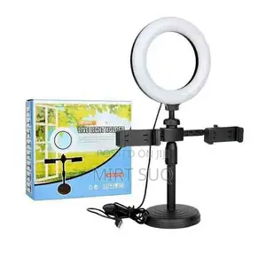 Photo - Mini Ring Light With 2 Phone Holder (Live Light Holder)