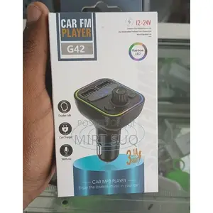 Multifunction Wireless Car Fm Player With 7 Color Led Rgb Light