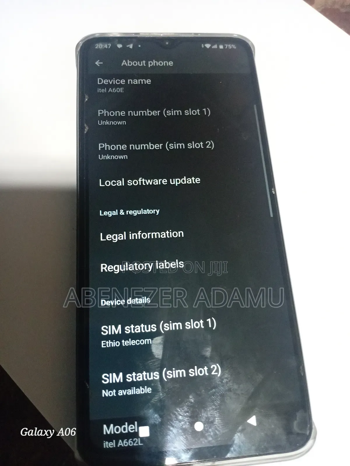 Itel A60 4G 32 GB Black