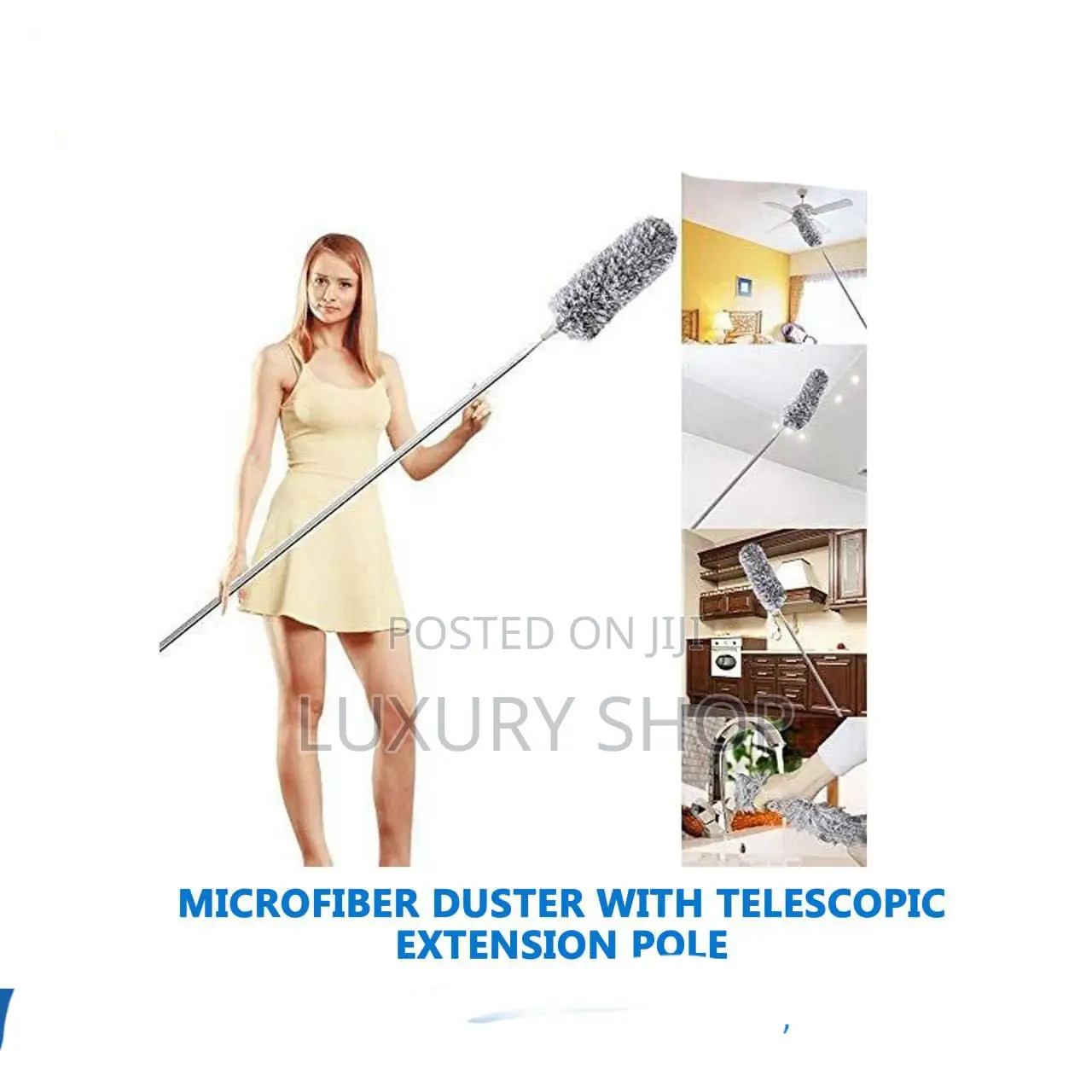 Microfiber Duster With Telescopic Extension Pole