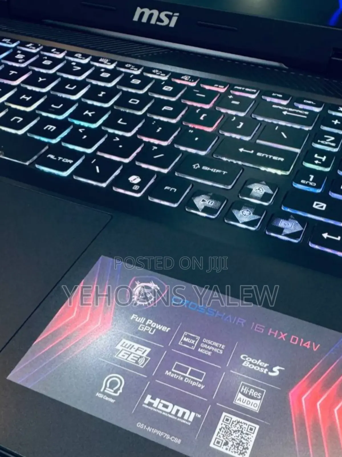 New Laptop MSI GF63 16GB Intel Core I7 SSD 1T