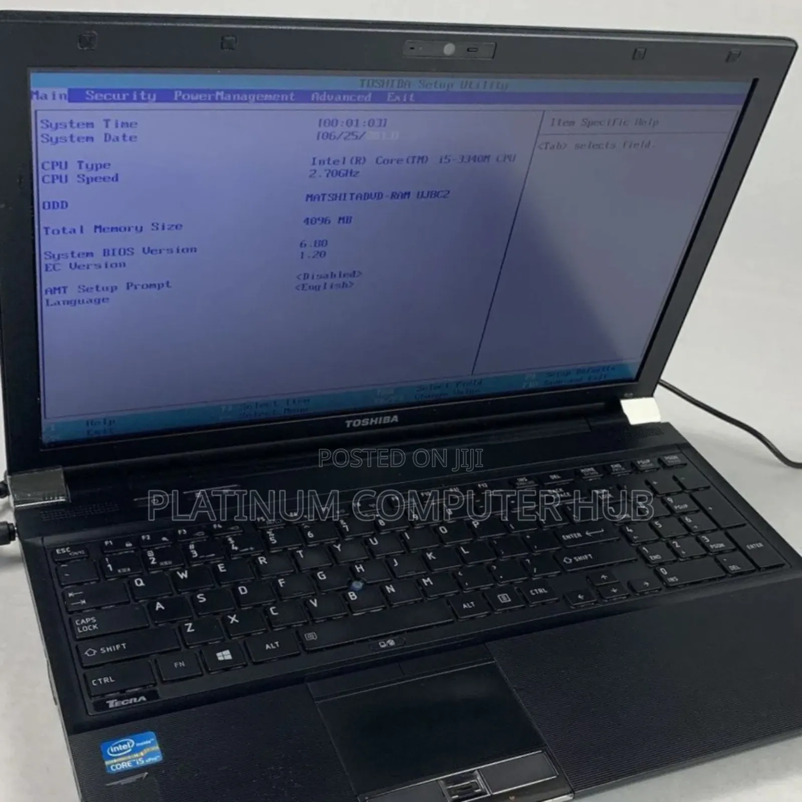 New Laptop Toshiba Tecra R950 4GB Intel Core I5 HDD 320GB