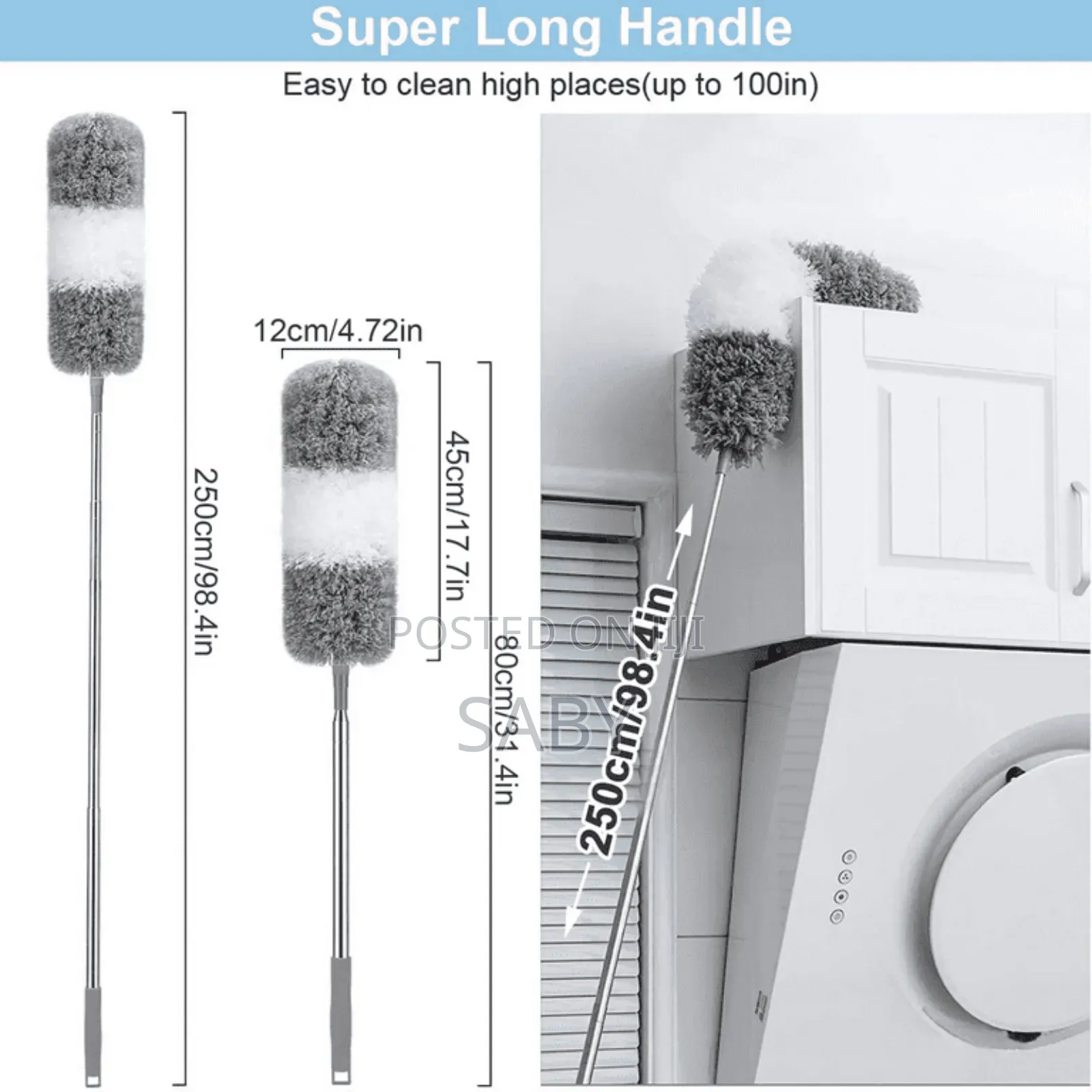 Microfiber Duster With Telescopic Extension Pole