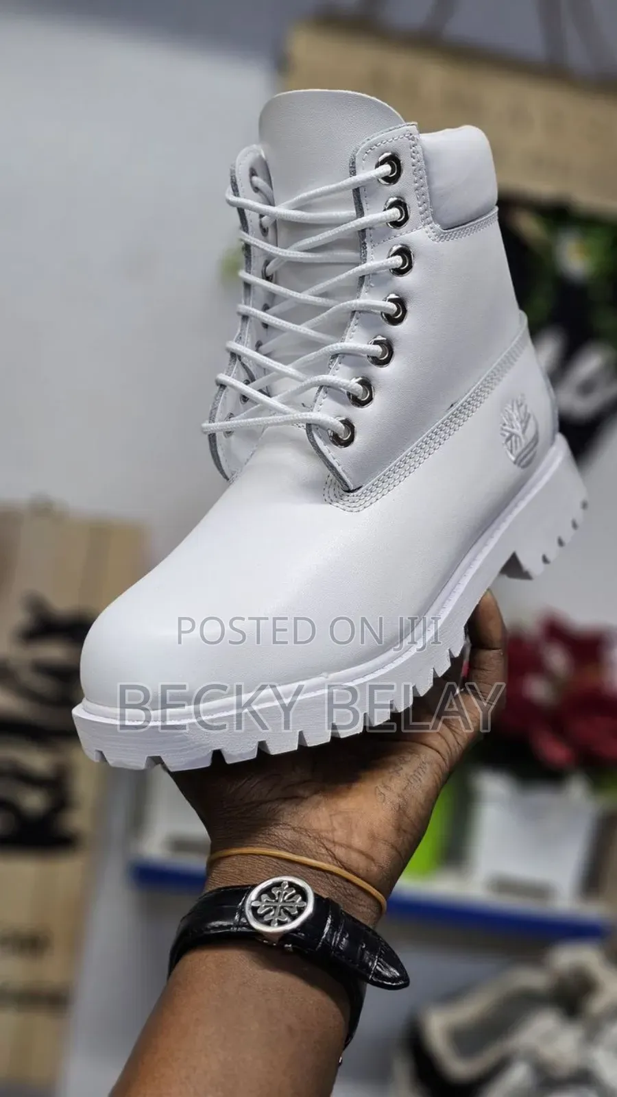 Timberland Boots White Shoes