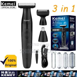 Photo - Orginal Kemei 3-in-1 Professional Body Trimmer (Delivery Free)