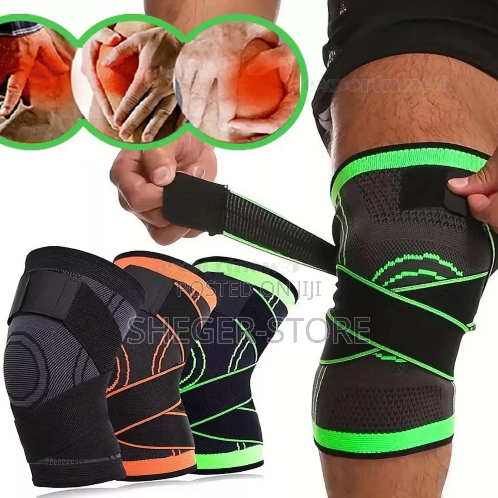 Orginal 1pc Knee Support Belt (የጉልበት መደገፊያ) Delivery Free