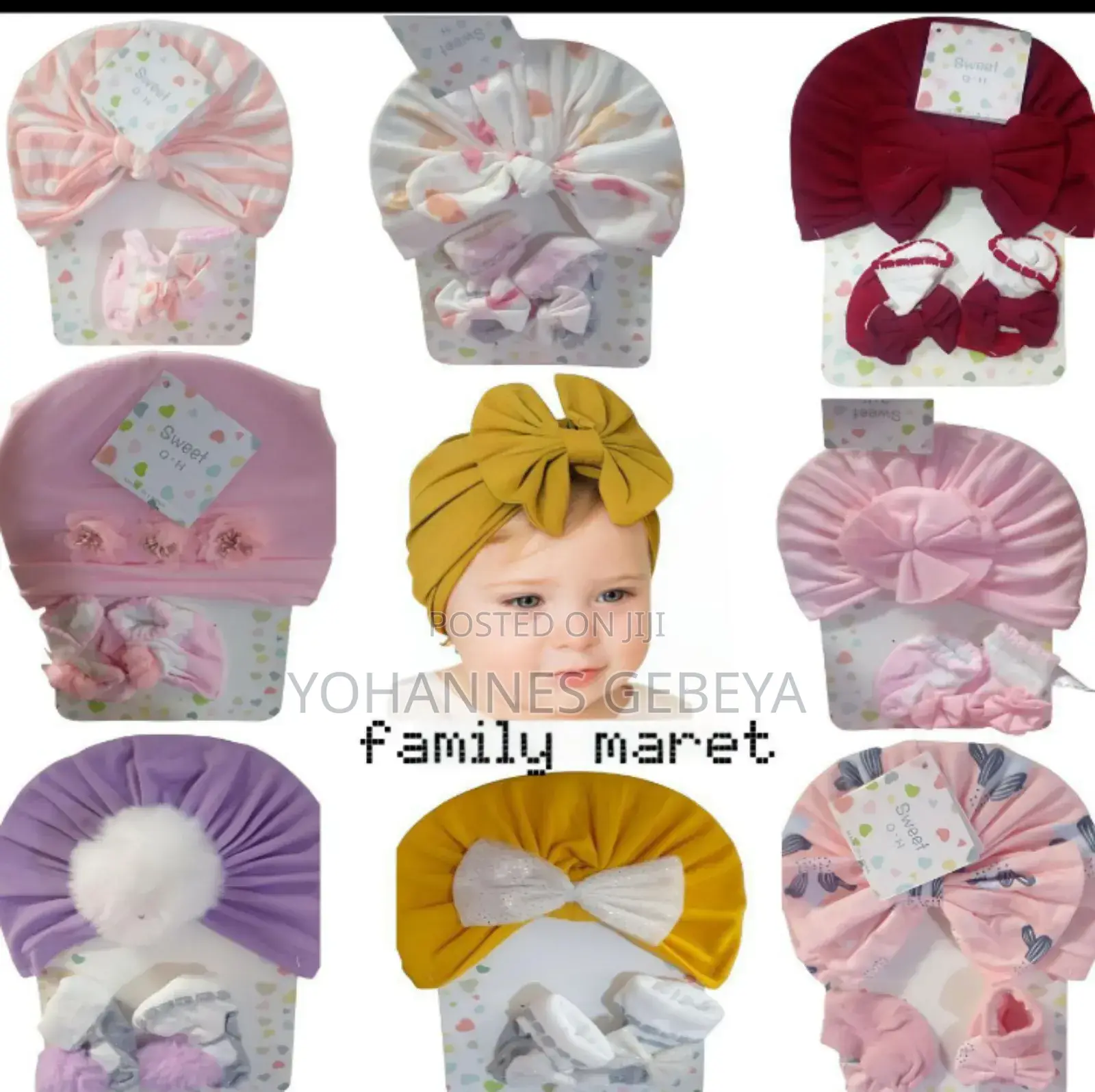 Toddler Baby Girl Head Wrap SND Socks