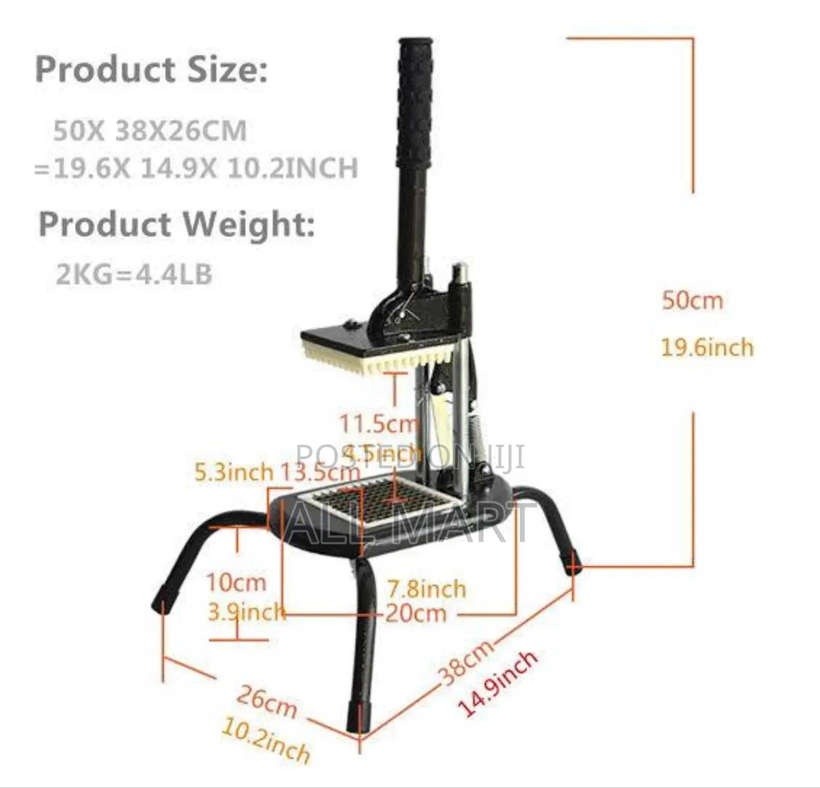 French Fry Cutter Potato Chipper Slicer With Blade