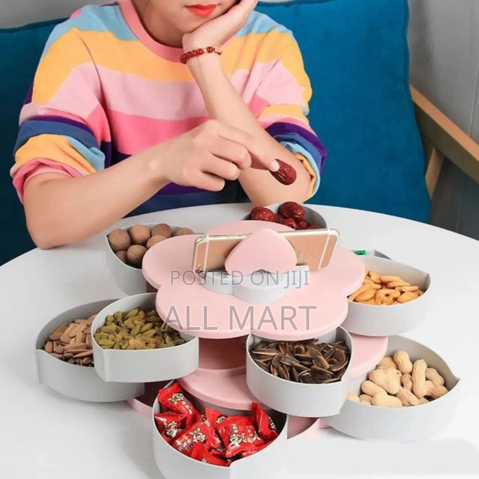 Double Layer Rotating Candy Box