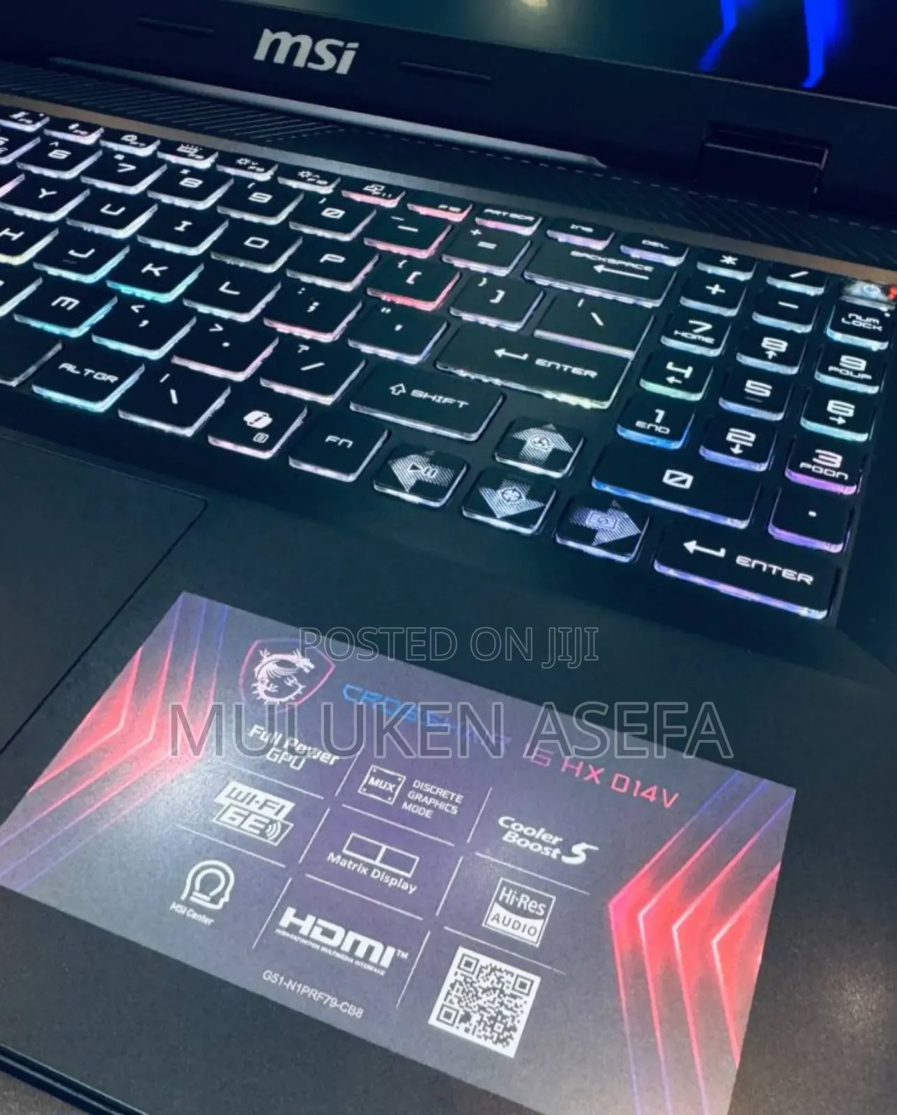 New Laptop MSI Crosshair 15 16GB Intel Core I7 SSD 1T