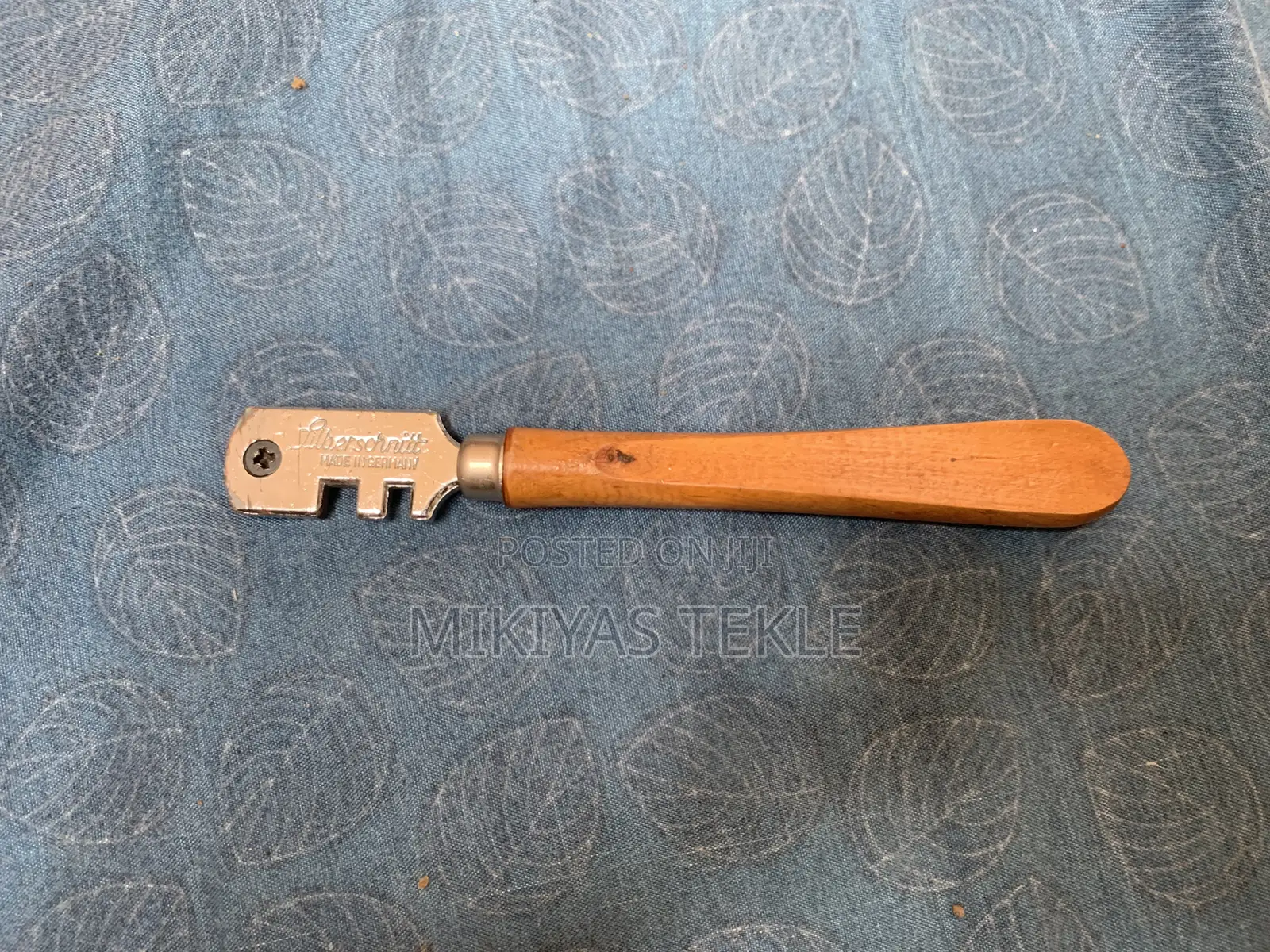 Vintage German Silberschnitt 6 Wheel Roller Diamond Glass Cutter