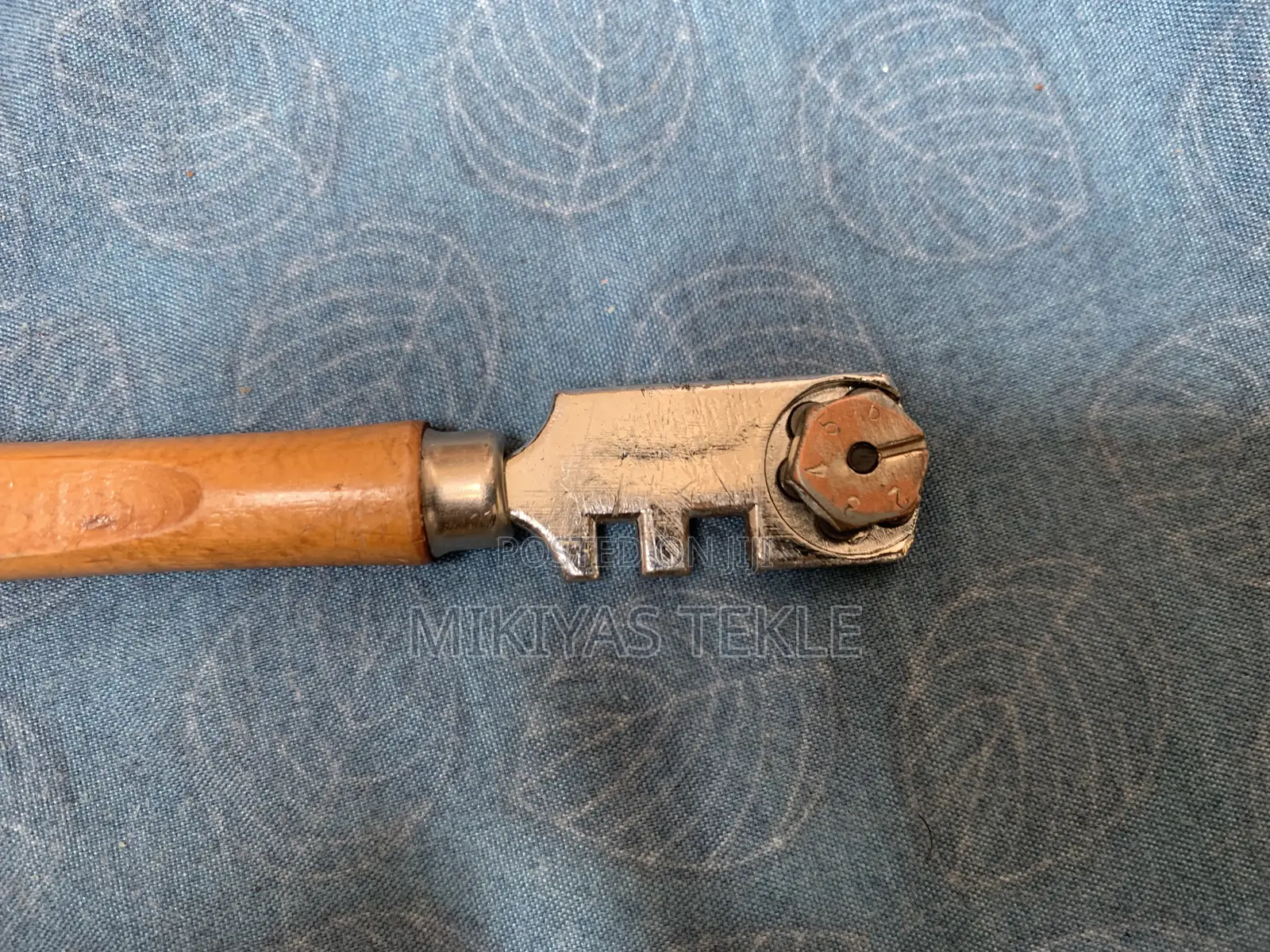 Vintage German Silberschnitt 6 Wheel Roller Diamond Glass Cutter