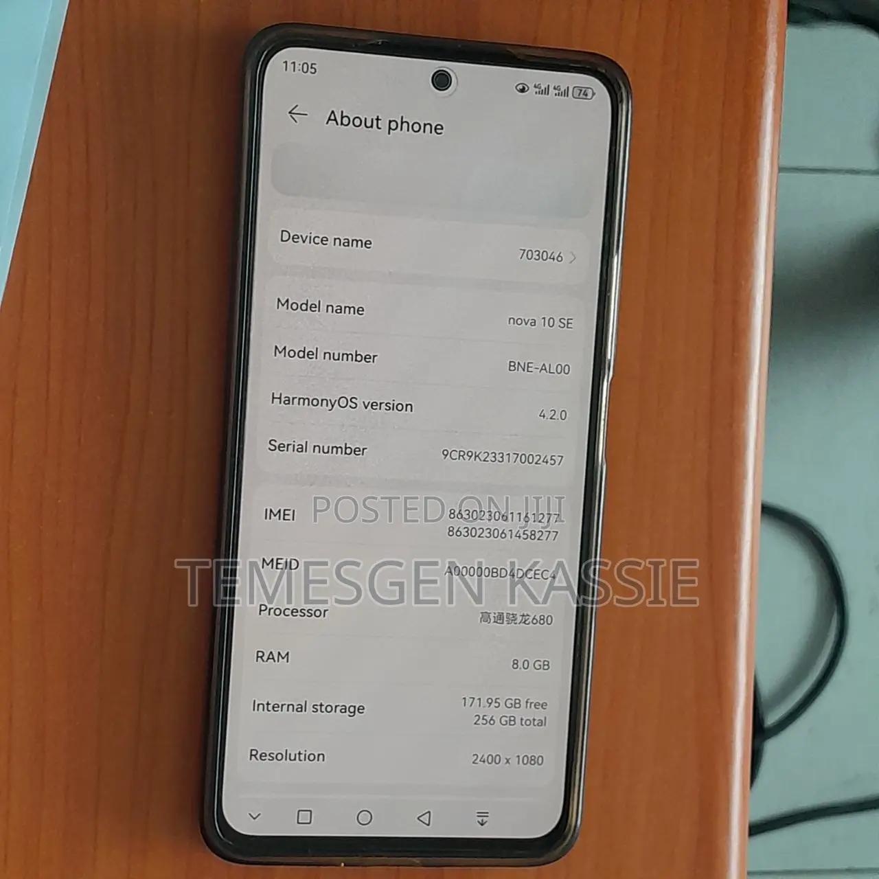 New Huawei nova 10 256 GB Black