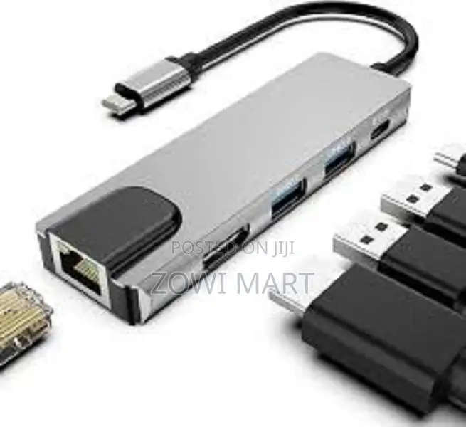 Type-C to Hdmi 6-in-1 Adapter Hub