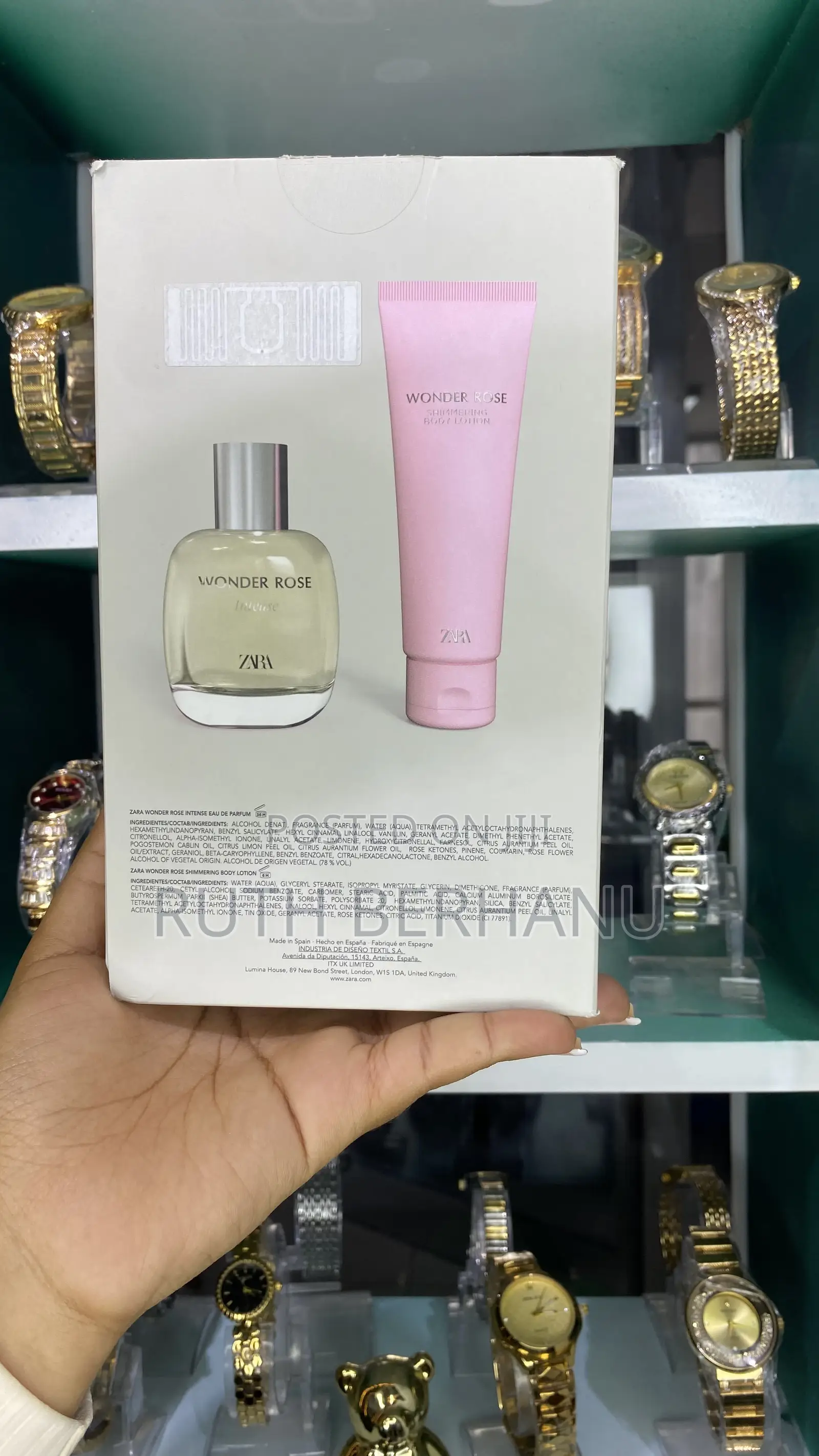 Zara Wonder Rose Lotion Set