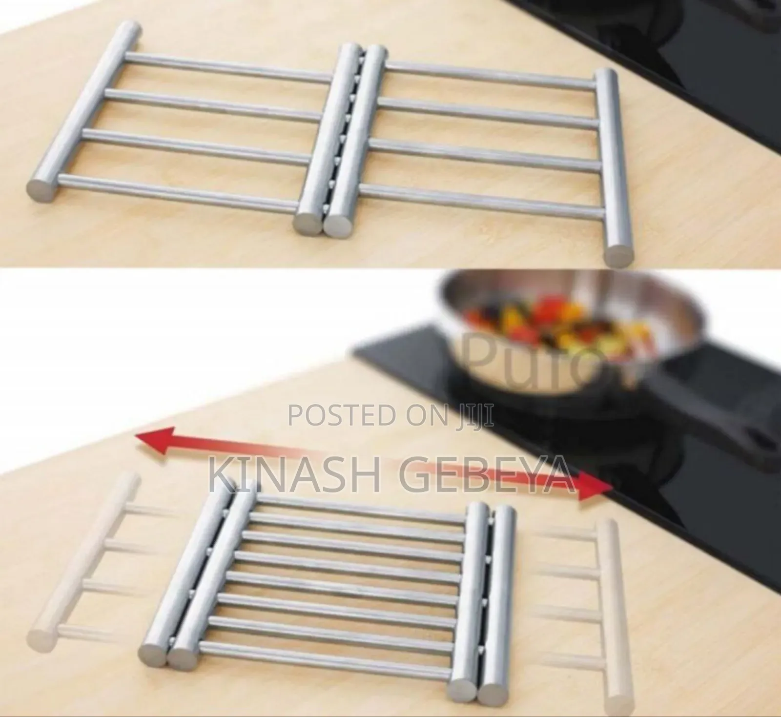 Stainless Steel Adjustable Holder of Pot