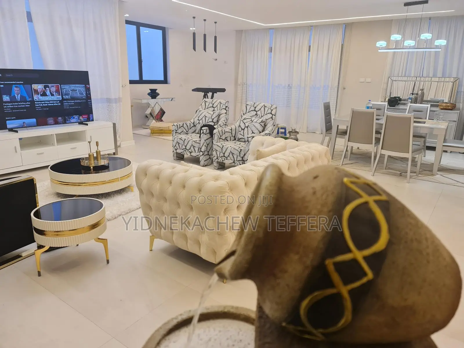 Furnished 4bdrm Villa in Satcon Real Estate, Bole for rent