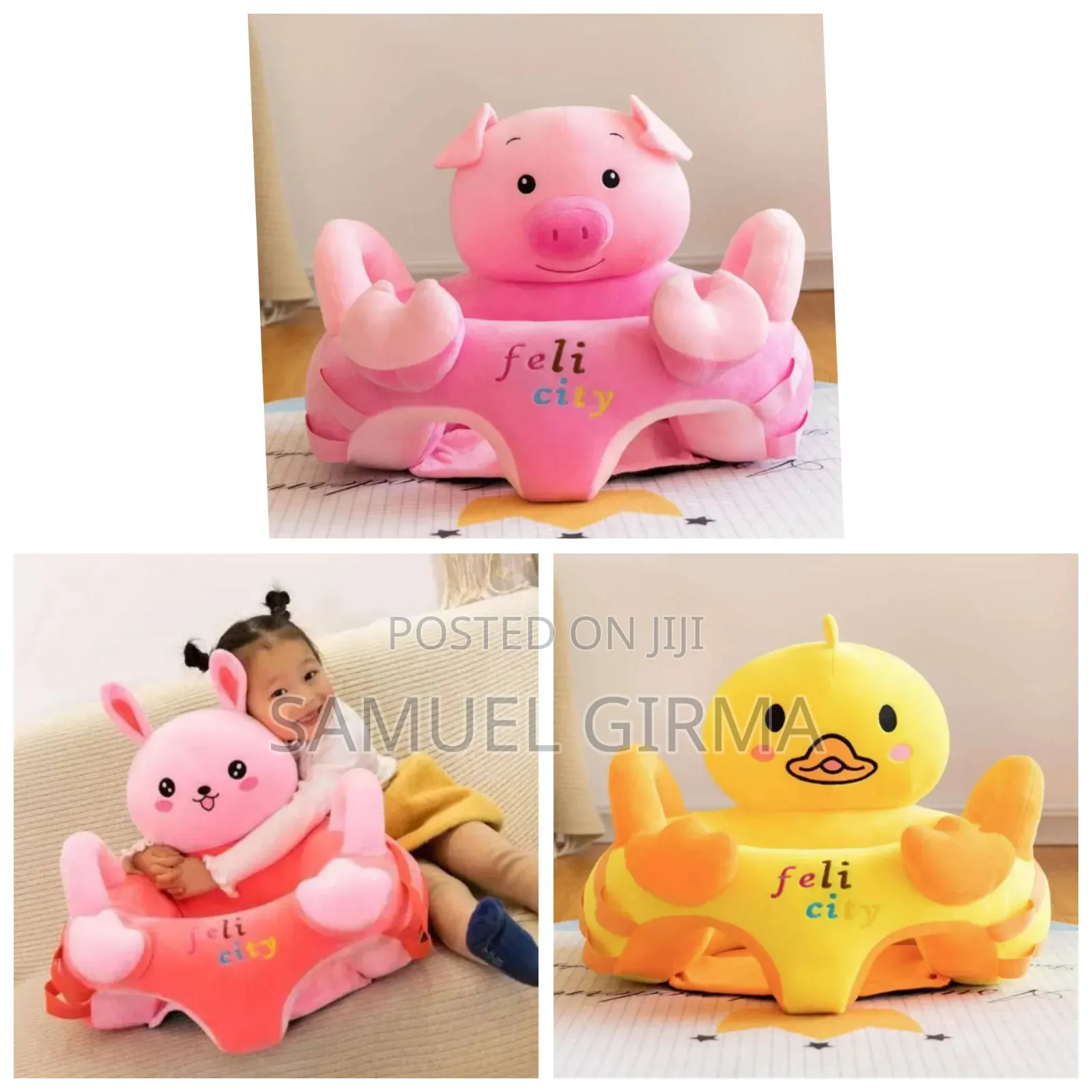 Soft Plush Cushion Baby Sofa Seat or Rocking Chair for Kids 0-2