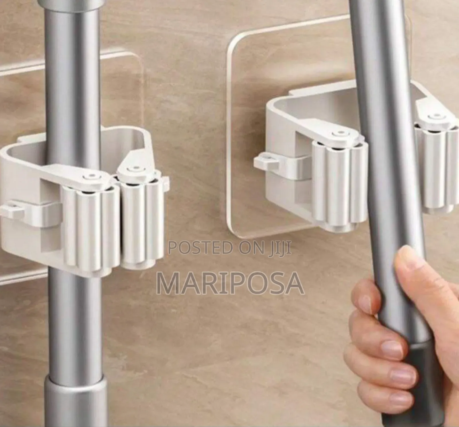 2pcs Punch-Free Wall-Mounted Strong Mop Hook,