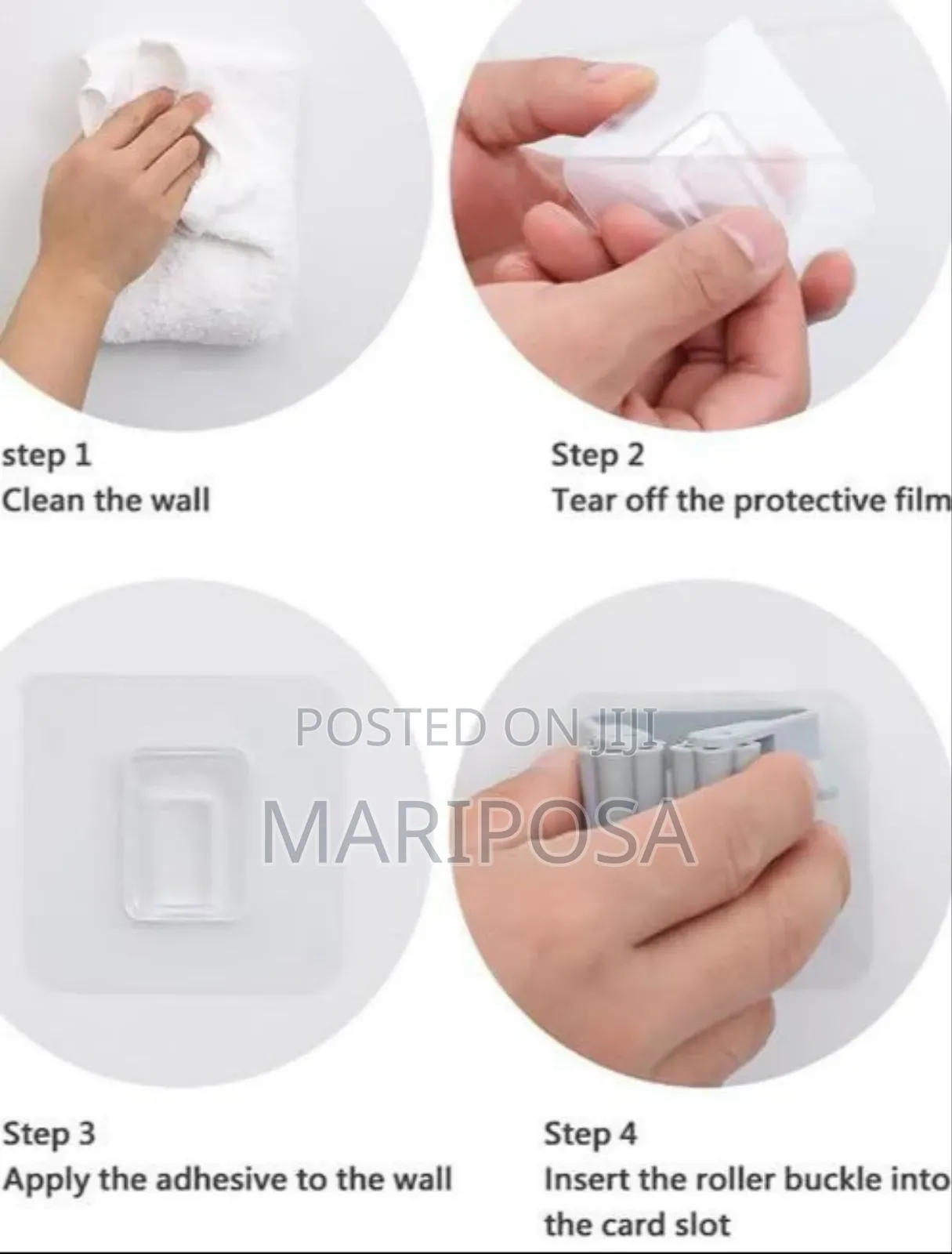 2pcs Punch-Free Wall-Mounted Strong Mop Hook,