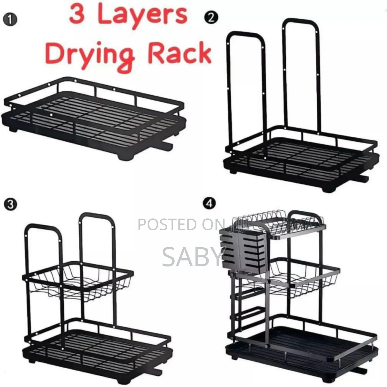  
3 Layer Dish Drying Rack