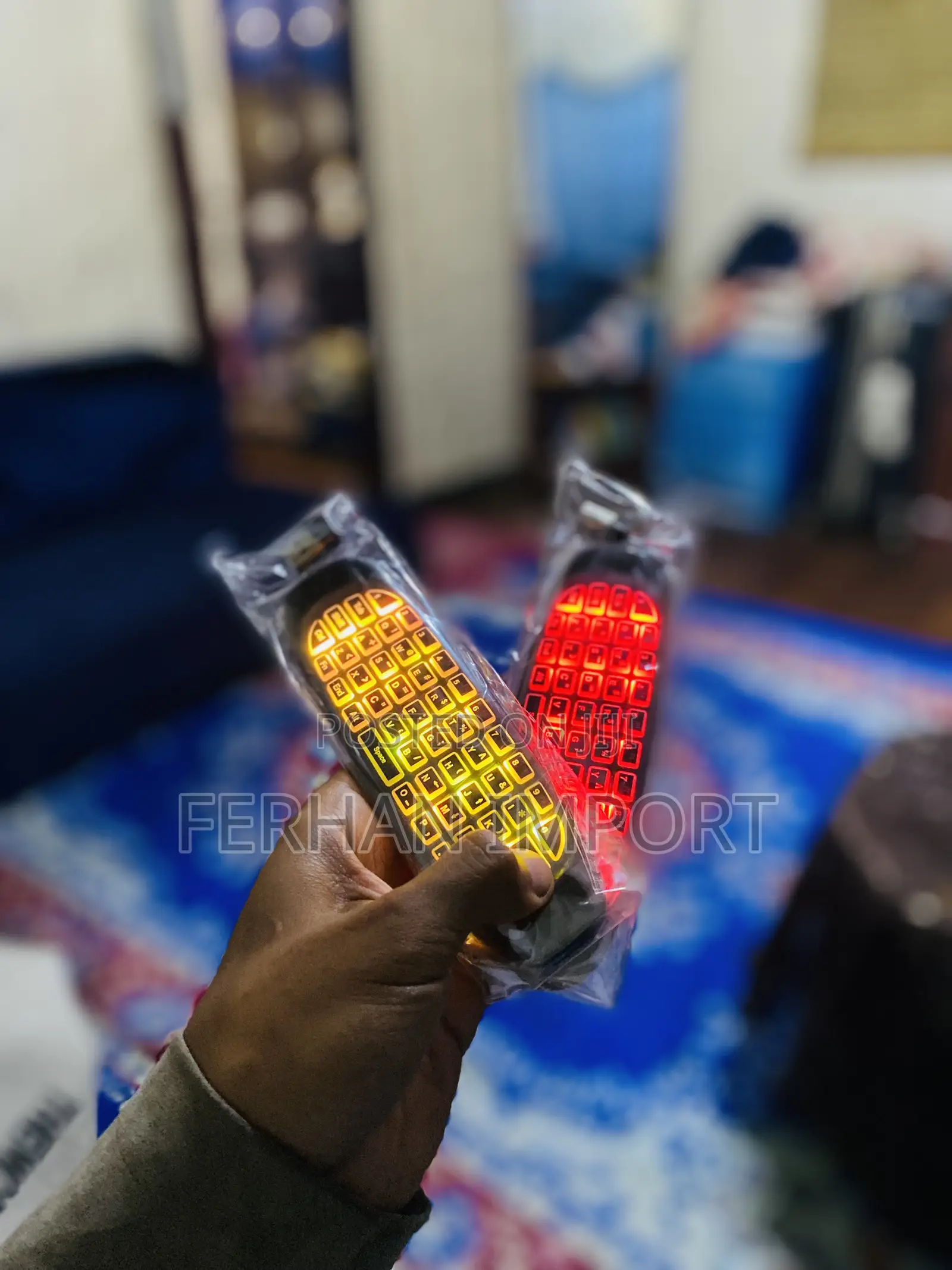 7 አይነት Led የተገጠመለት ባለኪቦርድ ሪሞት