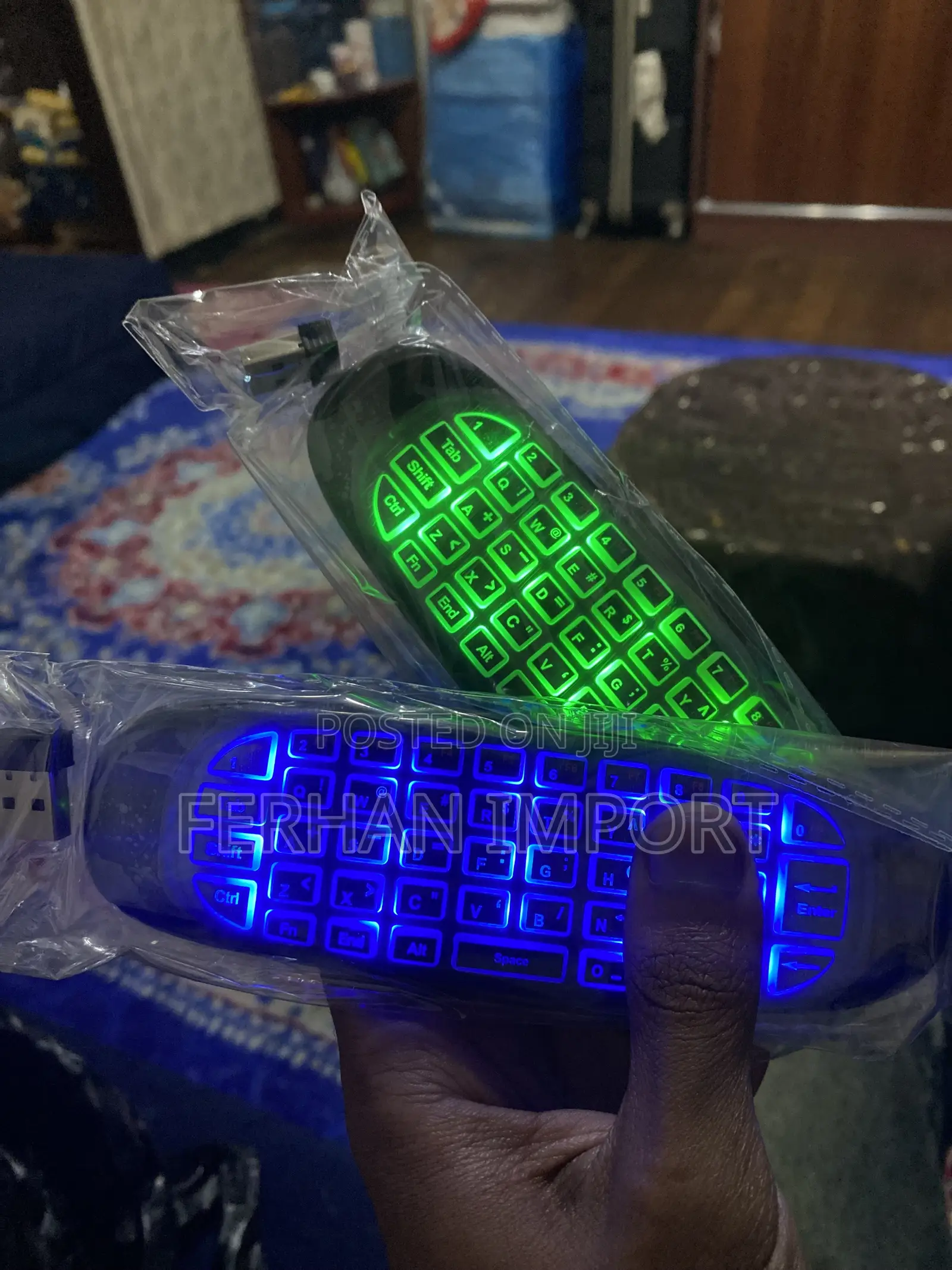 7 አይነት Led የተገጠመለት ባለኪቦርድ ሪሞት