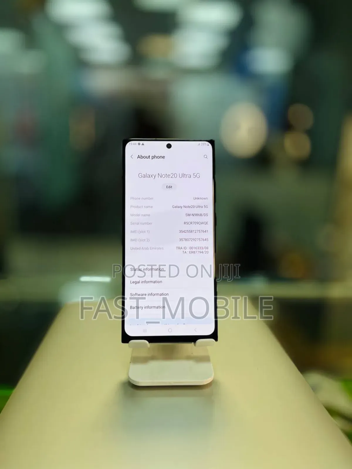 Samsung Galaxy Note 20 Ultra 5G 256 GB Black