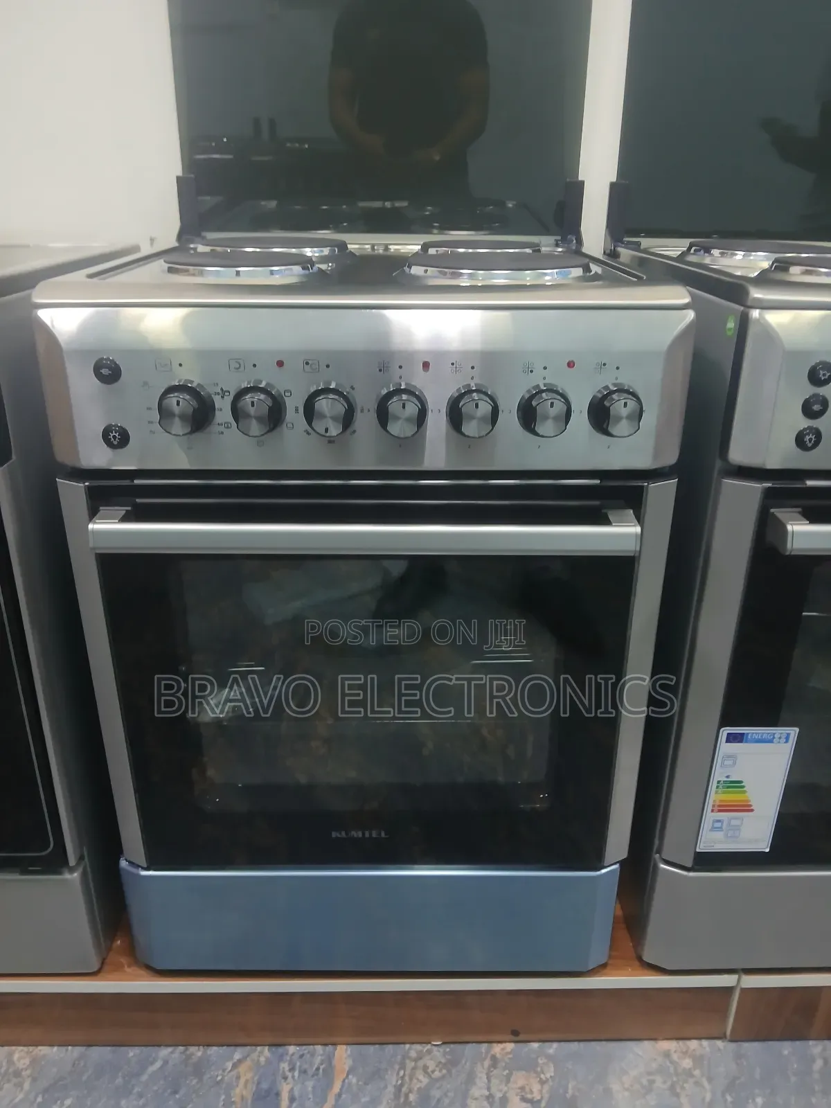 Kumtel 60×60 Stainless Steel Oven – With Fan Timer 4 Electric