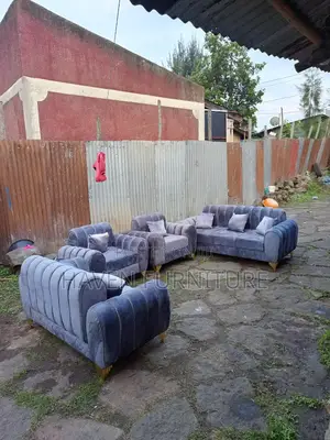 Blue Black Color Sofa Full Set