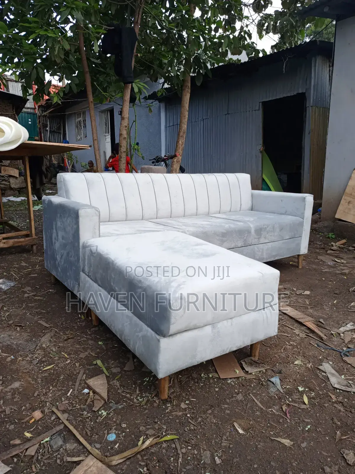 White Sliver Color Sofa
