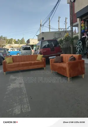 Photo - Light Coffee Color Comfortable Sofa