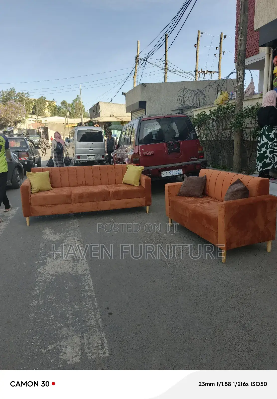 Light Coffee Color Comfortable Sofa