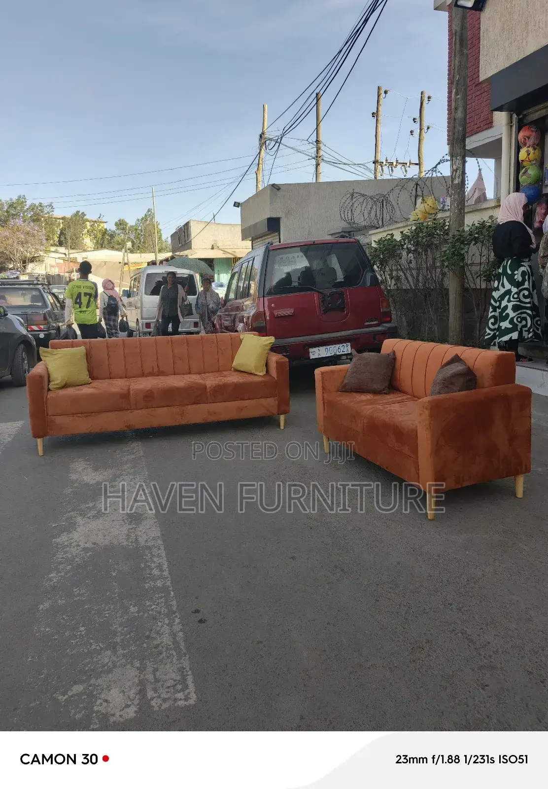 Light Coffee Color Comfortable Sofa