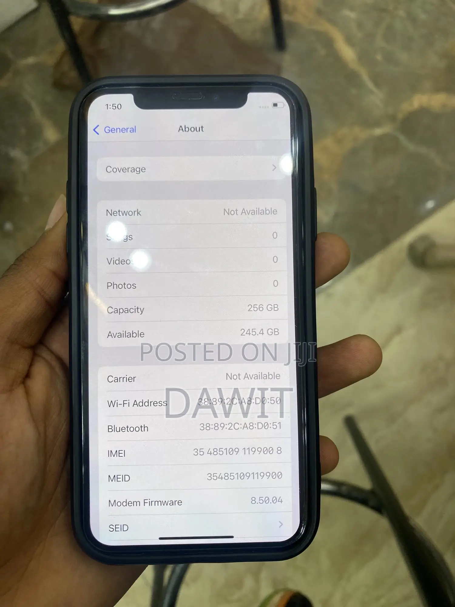 Apple iPhone X 256 GB Black