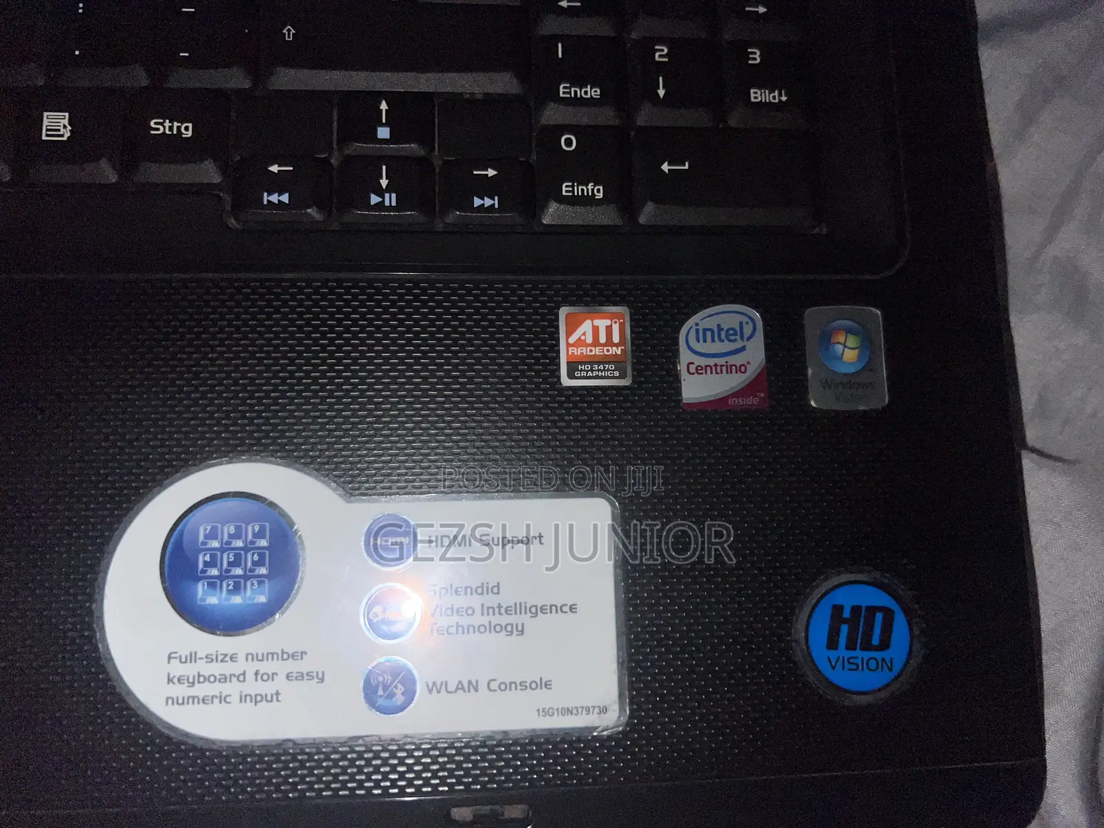 Laptop Asus X71SL 4GB Intel Core 2 Duo HDD 250GB