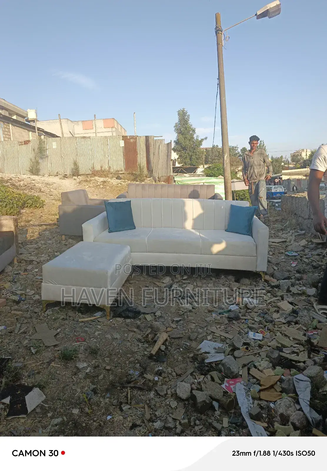 Light Cream 12 Comfortable Sofa