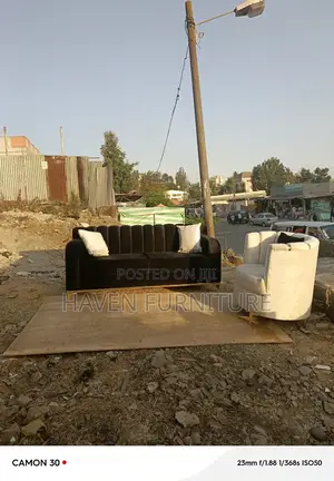 Photo - Black and White Sofa