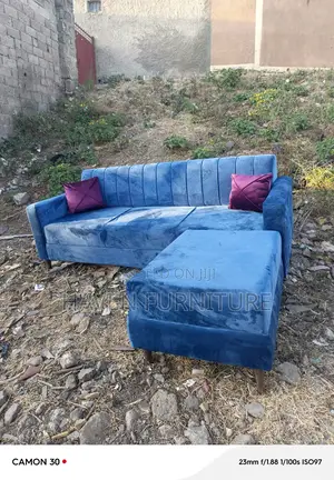 Photo - Open Blue Sofa