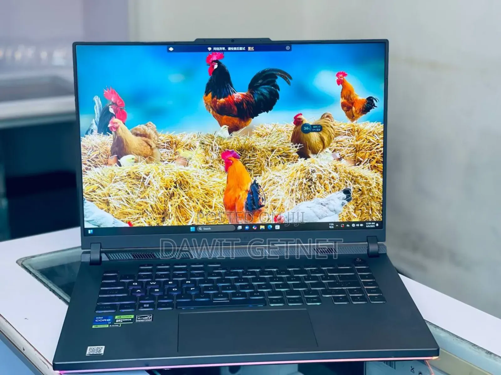 New Laptop Asus ROG Strix G15 16GB Intel Core i7 SSD 1T