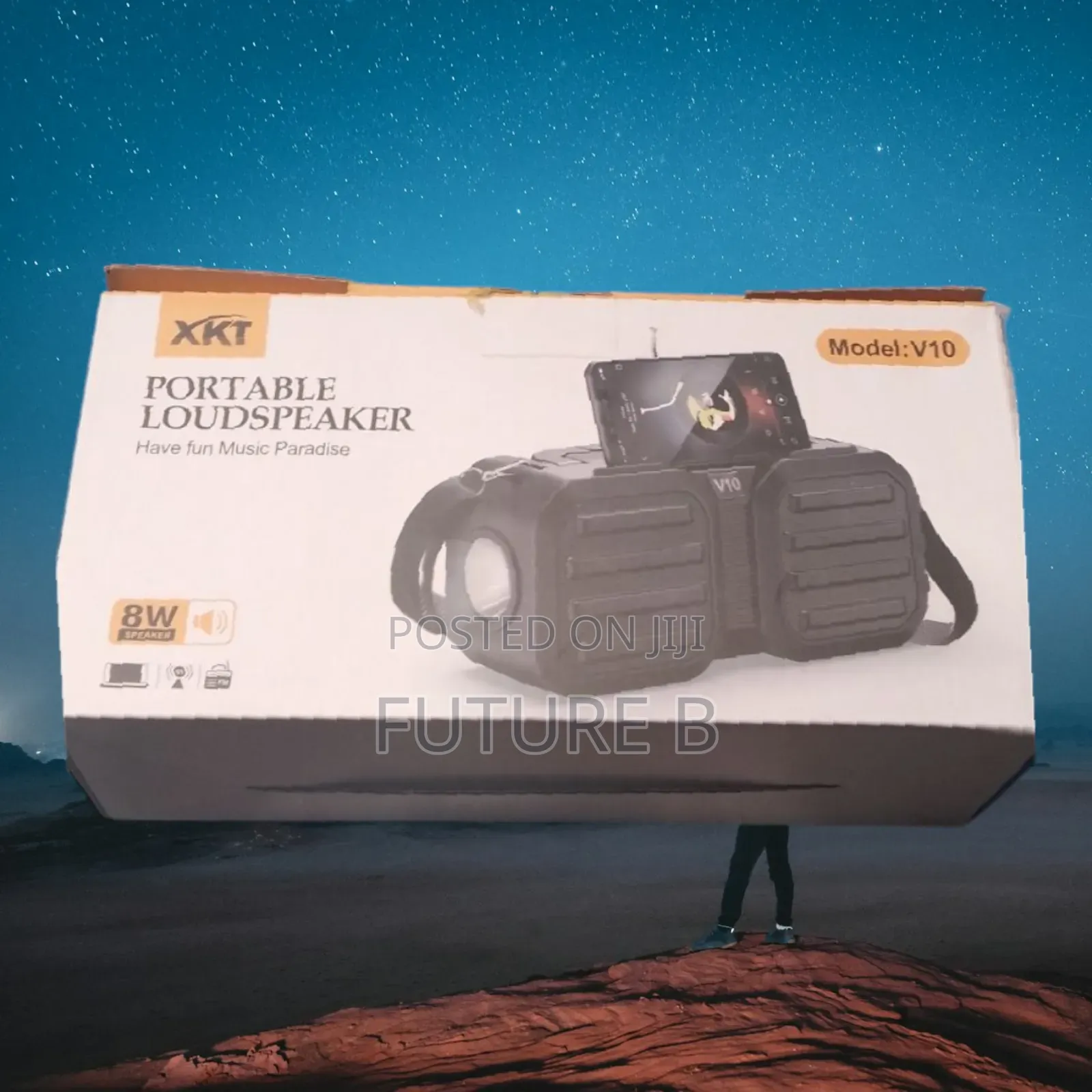 V10 Portable Loudspeaker Bluetooth Bt Link Stereo Pairing