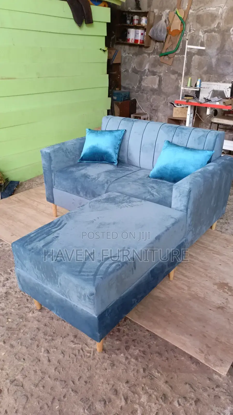 Blue 2 Set Sofa