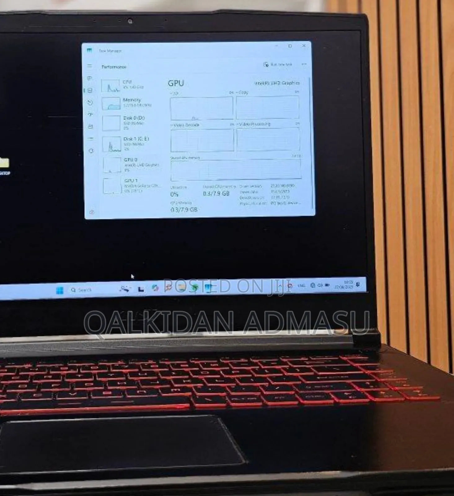 New Laptop MSI GF63 16GB Intel Core I7 SSD 1T