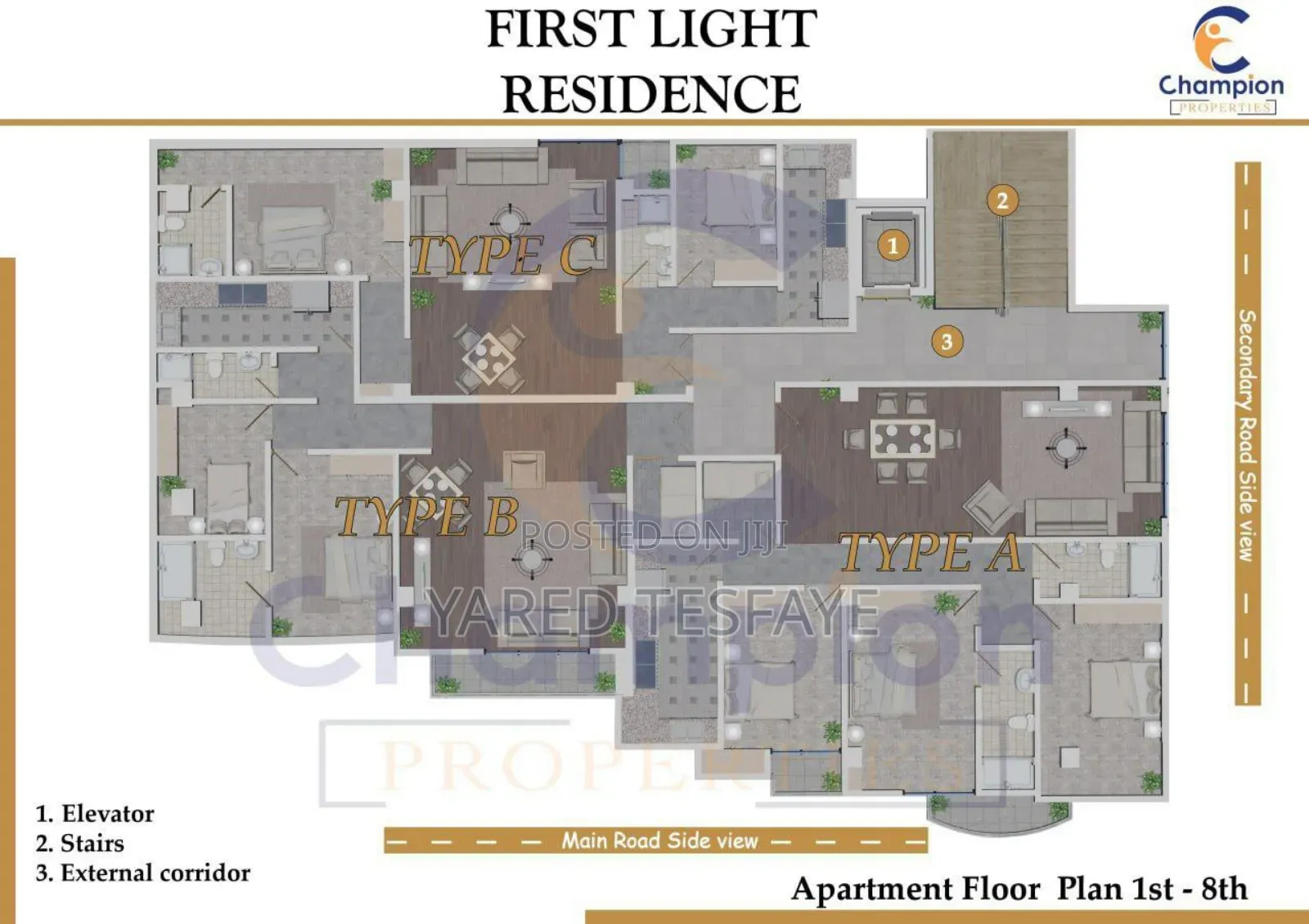 2bdrm Apartment in ሰንስቶን, Yeka for sale