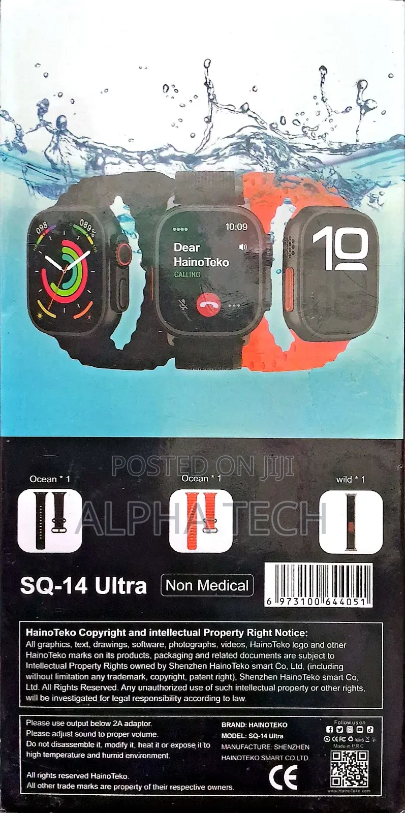Sq-14 Ultra Haino Teko - Waterproof Smart Watch