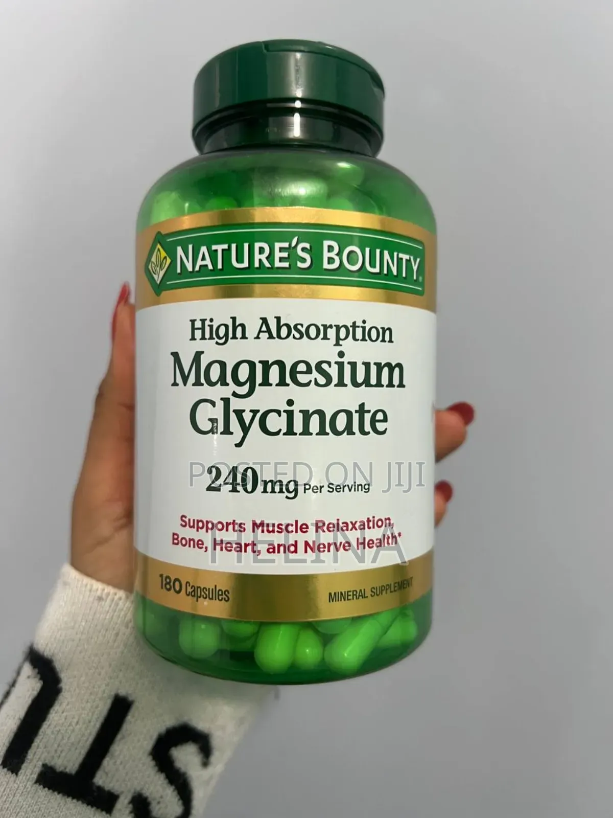 Magnesium Glycinate 240mg 180 Capsules for Healthy Lifestyle